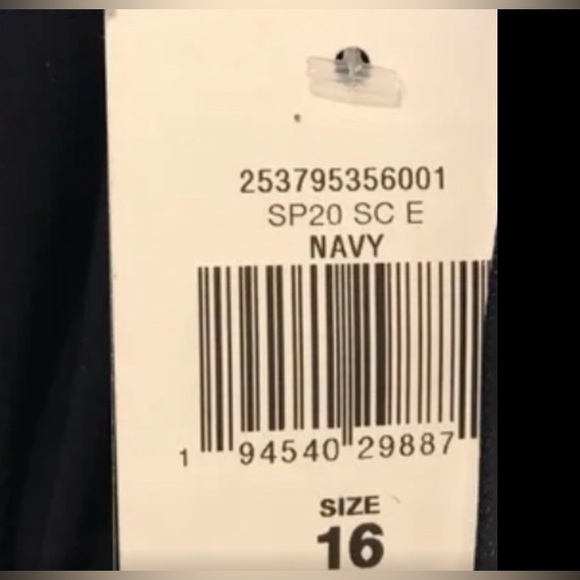 Elegant Ralph Lauren Navy Surplice V-Neck Stretch Midi Dress Size 16 - Picture 5 of 5